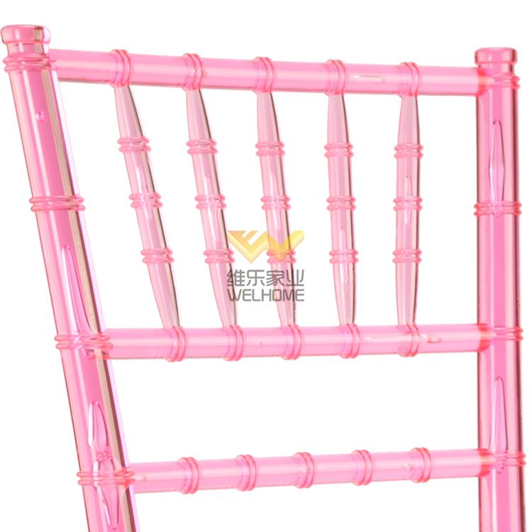 Pink arcylic Chiavari Chair for wedding/events